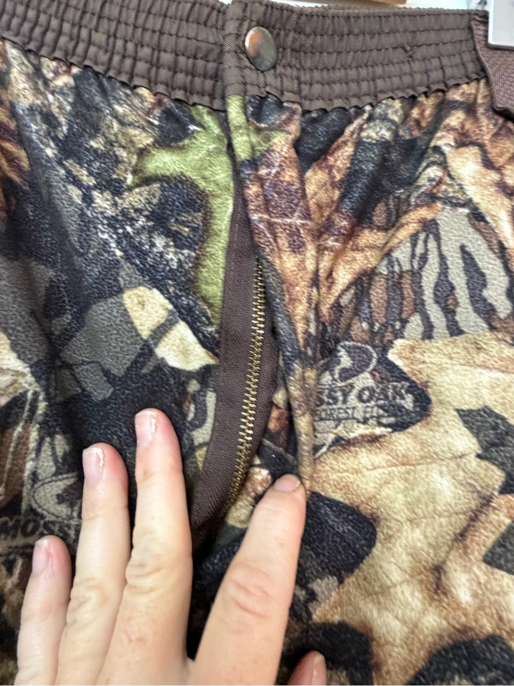 Mossy Oak Camo Fleece Hunting Cargo Pants Men’s 40x30 Outdoor - Picture 5 of 10